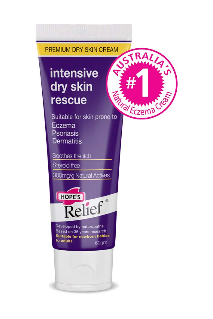 Hope's Relief Natural Intensive Dry Skin Cream for Face Moisturiser, Eczema, Psoriasis and Dermatitis Treatment - BeesActive Australia