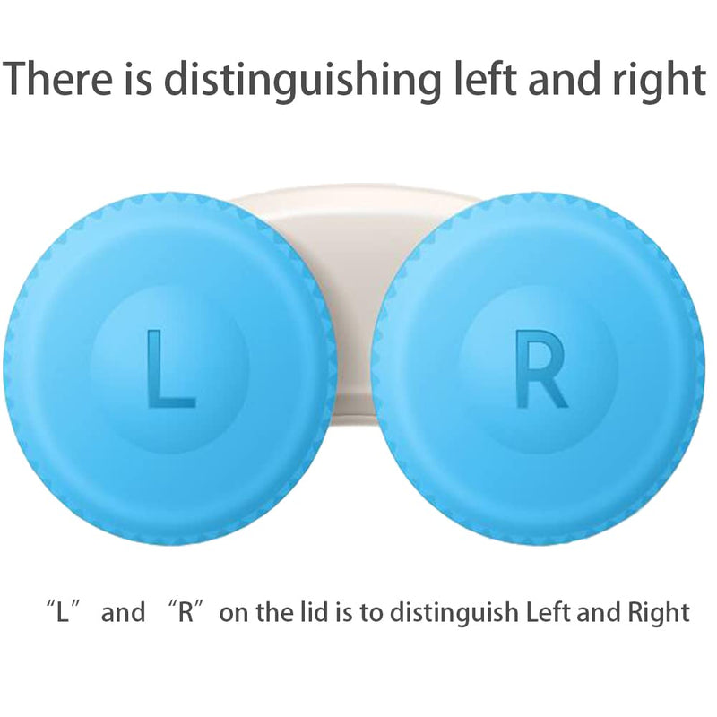 6 Packs Contact Lens Cases, Contact Lenses Holder Box with Left/Right Caps for Home Travel Outdoor - BeesActive Australia