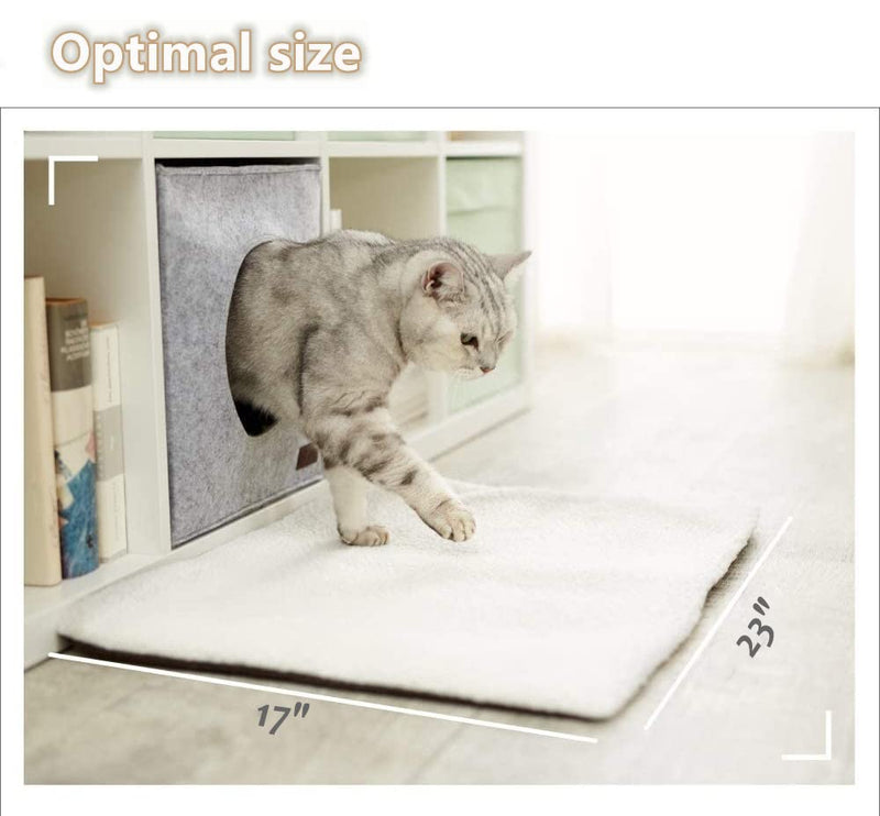 Petlex Self Heating Pet Bed, Self-Warming Pet Blanket Pad with Soft Washable Fleece Cover, Pet Thermal Mat Pad for Dogs and Cats 23x17in - BeesActive Australia