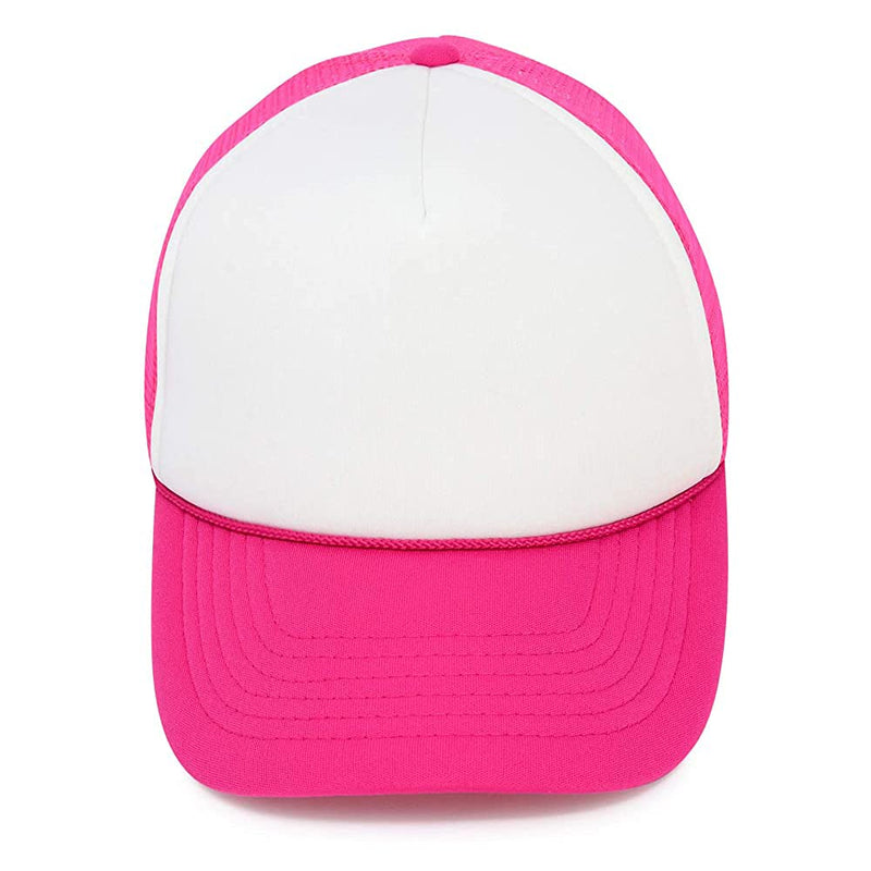 MR.R Sublimation Blank Polyester Mesh Cap Mesh Trucker Summer Mesh Cap,6 Pieces per Pack Rose Red - BeesActive Australia