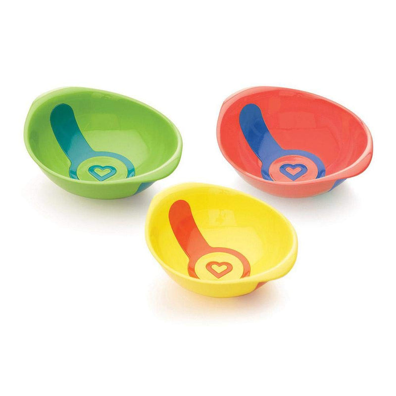 Munchkin White Hot Toddler Bowls, Colour Strip Turns White When Food and Bowl are Too Hot, Pack of 3 - BeesActive Australia