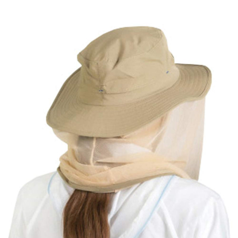 [AUSTRALIA] - Mosquito Head Net Hat Hidden Mesh Sun Hat Men Women Outdoor Insect UV Protective Beige 