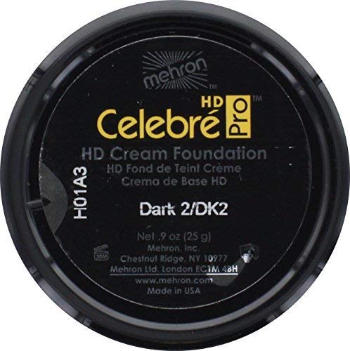 Mehron Makeup Celebre Pro-HD Cream Face & Body Makeup (.9 oz) (DARK 2) Dark 2 - BeesActive Australia