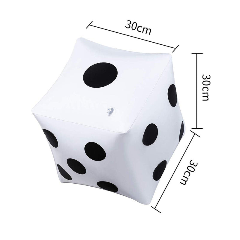 CCINEE 13.8 inch Giant Inflatable Dice Pool Toy for Lawn Games Outdoor Floor Games，Pack of 1 - BeesActive Australia