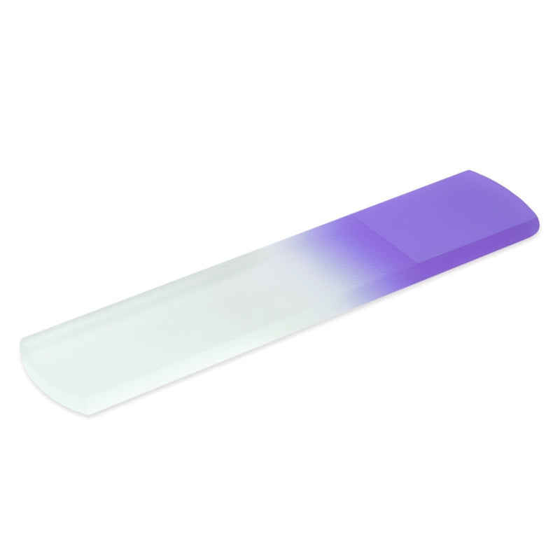 Foot File - Handmade Glass Foot File & Pedicure Rasp - Genuine Czech Tempered Glass - Corn & Dead Skin Remover - Calluses - Coarse - Hard Skin Remover - Foot scrubber - Callus remover for feet Purple - BeesActive Australia