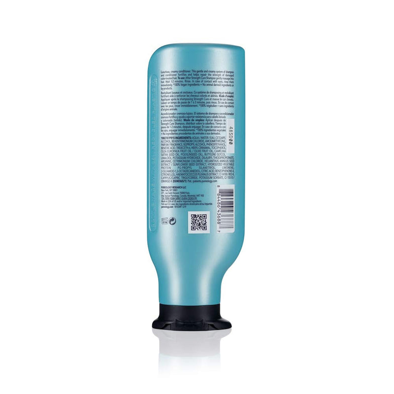 Pureology | Strength Cure | Strengthening Conditioner | For Damaged, Colour Treated Hair | Vegan | 266ml - BeesActive Australia