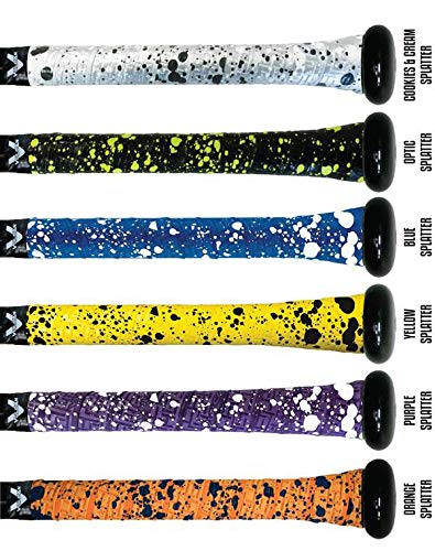 [AUSTRALIA] - Vulcan Sporting Goods Splatter Series Bat Grips Optic Splatter 1.00mm, Multi-Color (V100-OYSPLT) 