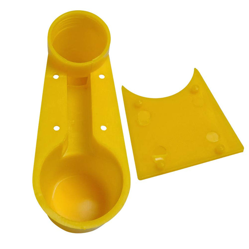 MUDUODUO 12Pcs Automatic Bird Drinker Cups Upgraded Pigeon Water Bottle Feeder for Cage YELLOW - BeesActive Australia