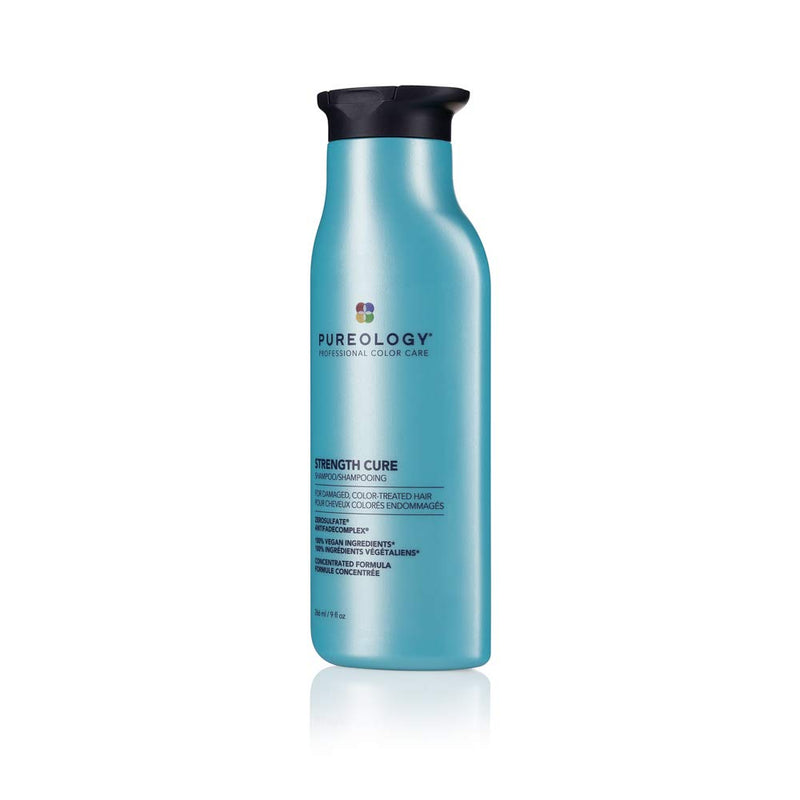 Pureology | Strength Cure | Strengthening Shampoo | For Damaged, Colour Treated Hair | Vegan | 266ml - BeesActive Australia