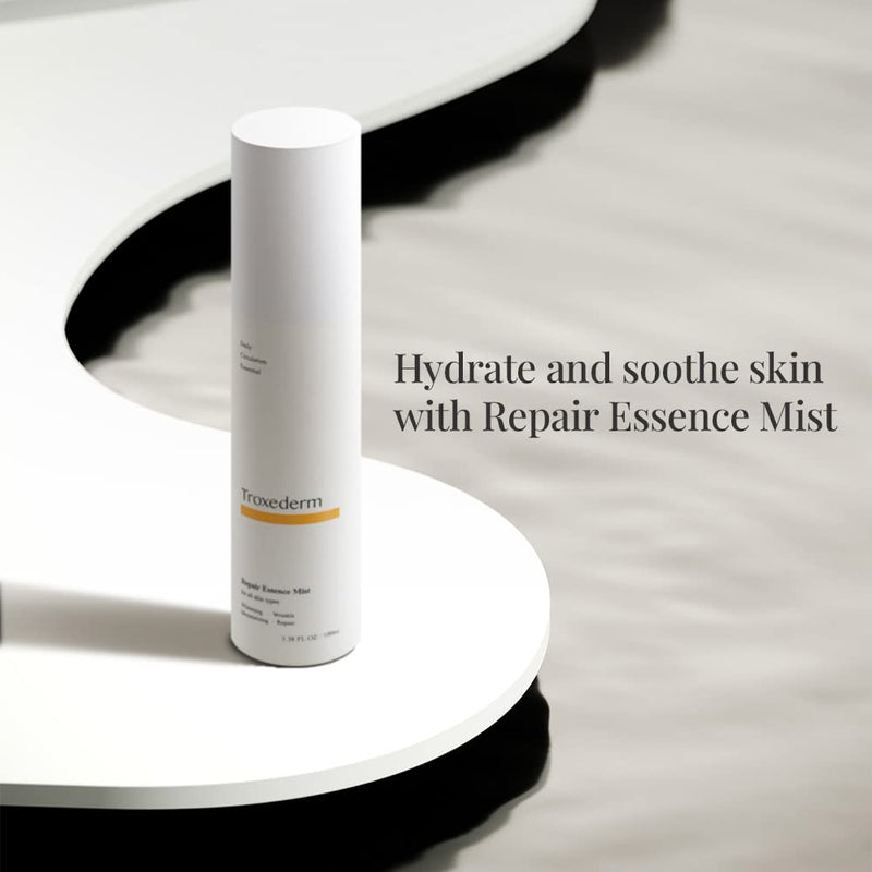 TROXEDERM Repair Essence Face Mist - Fineline Care, Powered Soothing Mist for Skin Redness, Enriched with Niacinamide, Troxerutin and Centella Asiatica for All Skin Types 3.38 Fl.oz 3.38 Fl Oz (Pack of 1) - BeesActive Australia