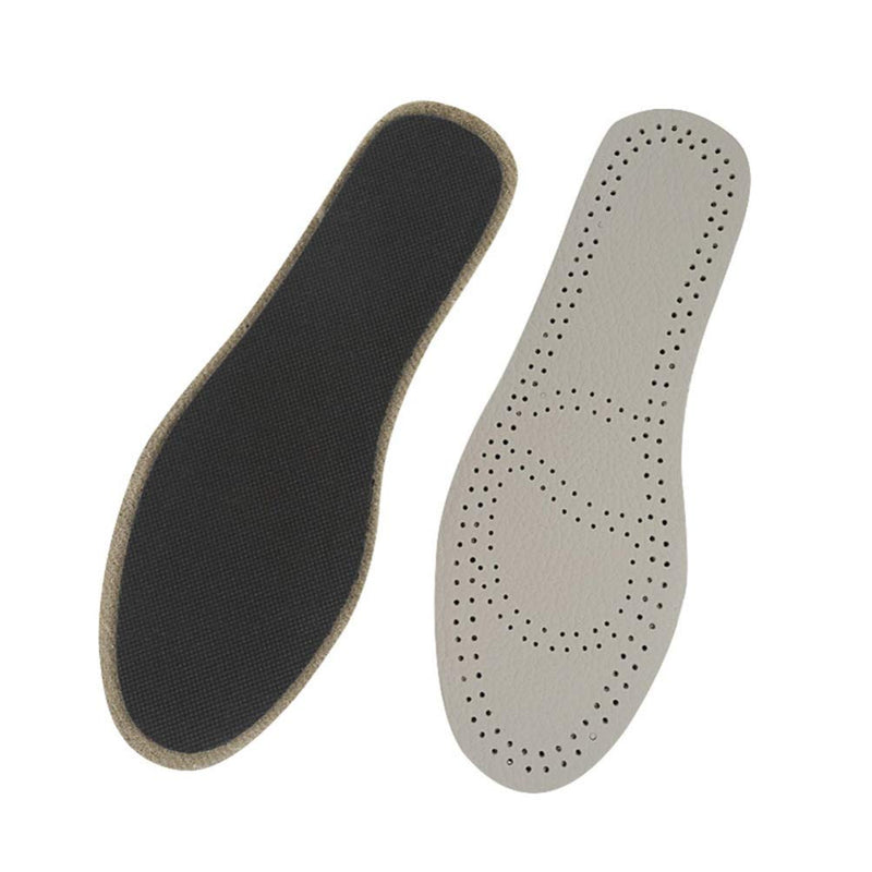 Healifty 1 Pair Leather Insoles Breathable Sweat Absorb Sport Inserts Shoes Cushions for Men Women Size 37-38 - BeesActive Australia