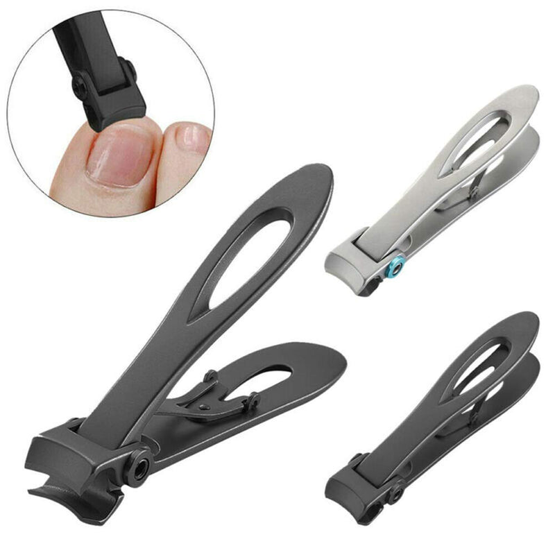 ONNPNN 2 Piece Nail Clippers Set, Large and Small Ultra Wide Jaw Opening Fingernail Toenail Clipper Cutter, Stainless Steel Oversized Sharp Toe Nail Clippers for Thick Nails Ingrown Manicure, Sliver - BeesActive Australia