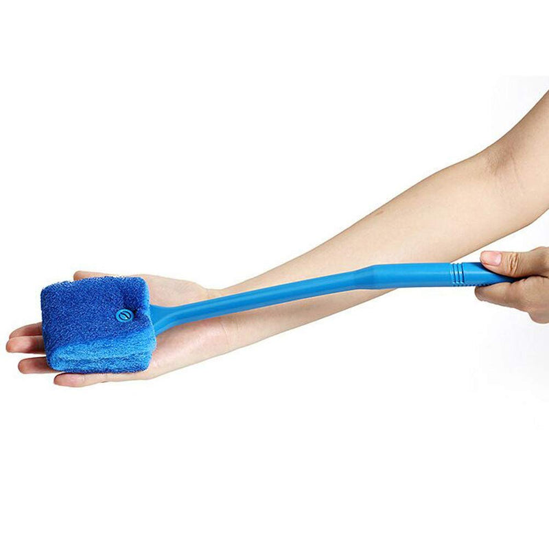 2 Pieces Aquarium Cleaning Brush Fish Tank Cleaning Brush Double-Sided Sponge Brush Long Handle Fish Tank Scrubber for Aquariums and Home(Blue, Green) - BeesActive Australia