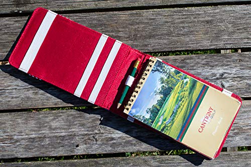 Craftsman Golf USA Star Red Stripes Blue Pu Leather Scorecard & Yardage Holder Cover Also Available Customized Name Version Blank One - BeesActive Australia