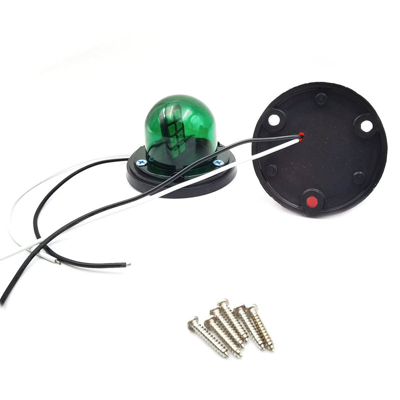 FainWan 2pcs Boat Yacht LED Light Green and Red Marine 12V Stainless Steel Bow Navigation Lights - BeesActive Australia