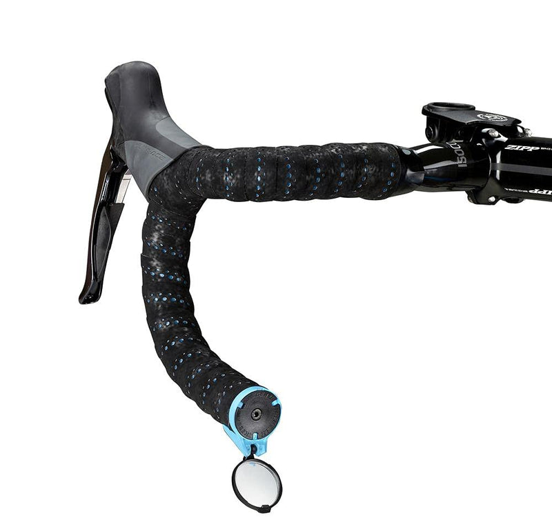 CORKY Drop Bar Bike Mirror - 360º Rotatable & Collapsible - Fashionable Design Bar End Folding Mirror Foldable Convex Rear View Safe & Stylish Bike Riding Contemporary Design (Black) - BeesActive Australia