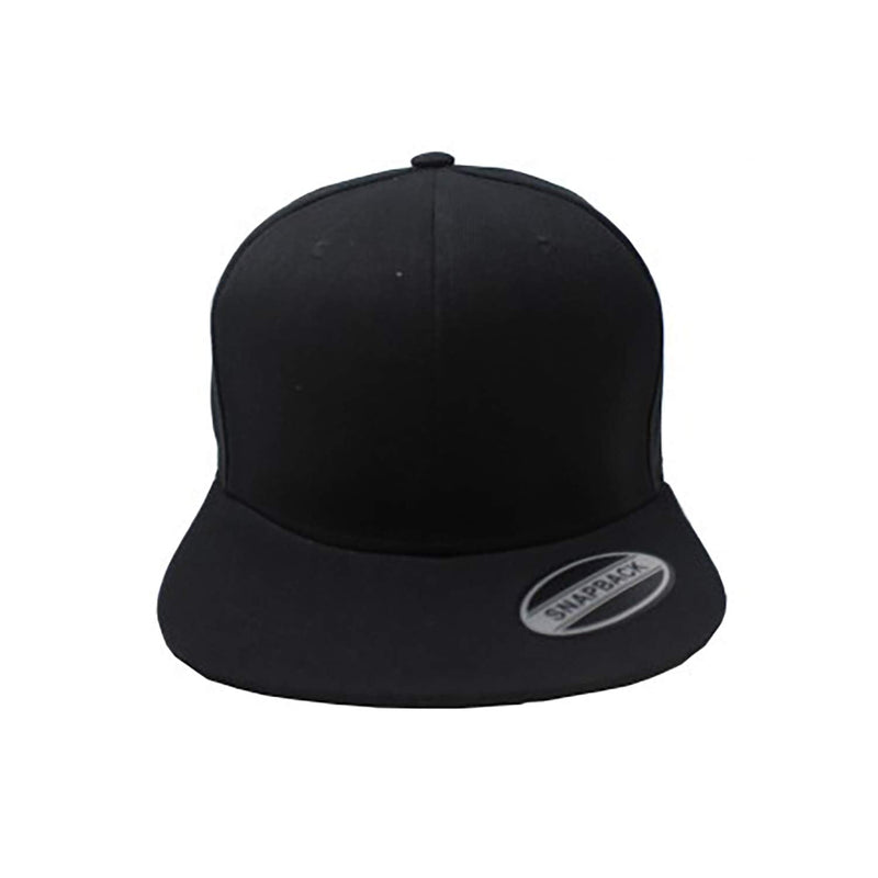 Mechaly Snapback Cap Hat Flatbrim Adjustable Black - BeesActive Australia
