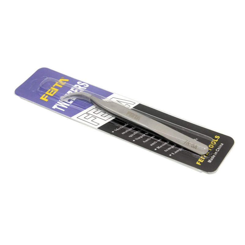 Individual Eyelash Tweezers - FEITA Professional Stainless Steel Curved Tweezer Precision for 3D Volume Eyelash Extension (1 Pc) - BeesActive Australia