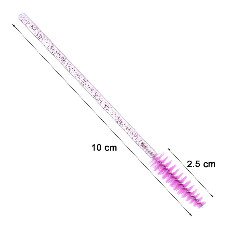 Tbestmax 500 Disposable Mascara Wands Eyelash Brush Spoolies for Eyebrow Eye Lash Extension Colorful 5 Color - BeesActive Australia