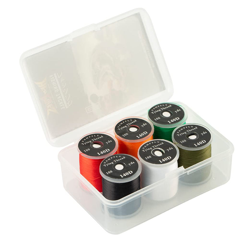 HERCULES Fly Tying Thread Kit, 140D Fly Tying Material Accessories Tie Dry Wet Flies Nymph Streamers, Elastic Fly Tying Wire 6 Colors - BeesActive Australia