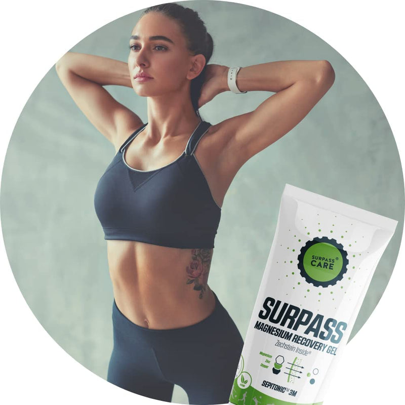 SURPASS-CARE Magnesium Recovery Gel for Athletes | Sepitonic Boosted | High Absorption Magnesium Source for Tired Muscles 200ml - BeesActive Australia