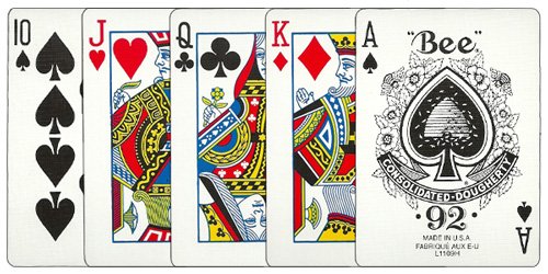 US Playing Cards Bee No. 92 Diamond Back Club Special Red/Blue 12 Decks - BeesActive Australia