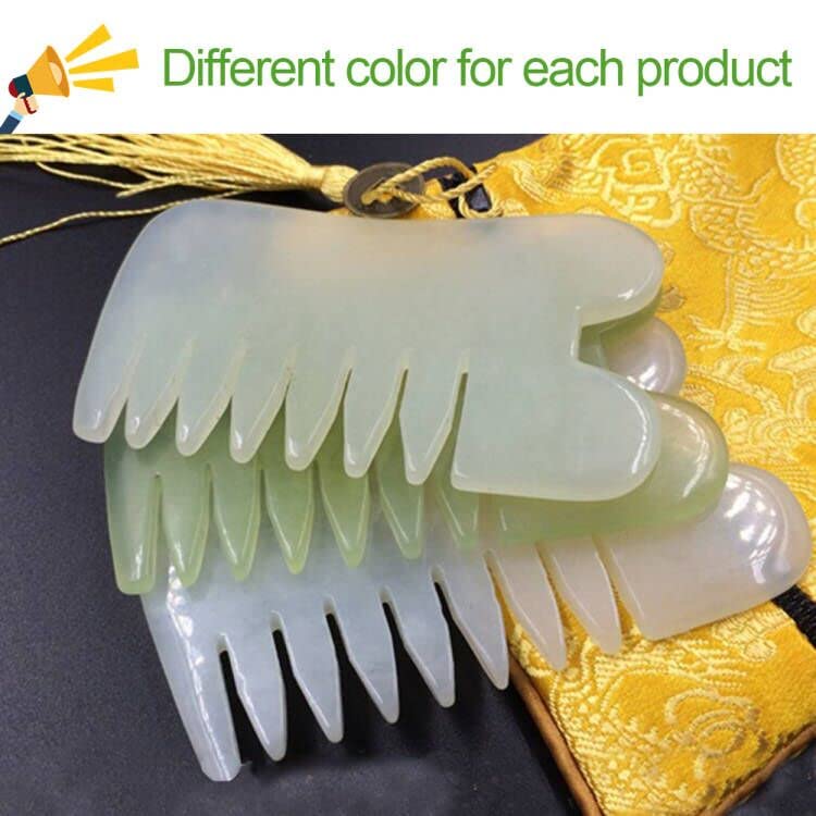 Jade Gua Sha Scraping Massage Tool Hand Made Jade Guasha Board, Tools for SPA Trigger Point Message on Face Arm Foot Small - BeesActive Australia