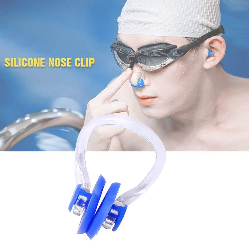 Wode Shop 14 Pieces Silicone Swimming Nose Clip, Waterproof Silica Gel Surfing Nose Plug Protector Soft Latex Plugs for Kids and Adults (Blue) - BeesActive Australia