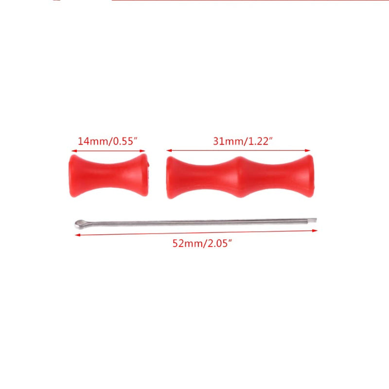 Votono 2 Sets Bow String Finger Savers Archery Finger Guard for Recurve Bow Archery Bowstring Finger Saver Quick Shot Finger Guard for Hunting or Bowfishing Red - BeesActive Australia