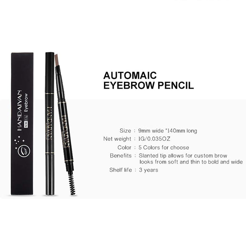 Kisshine Eyebrow Pencil Waterproof Long Lasting Eyebrow Crayon Natural Eyebrows Daily Makeup for Women and Girls (Brown 03#) Brown 03# - BeesActive Australia