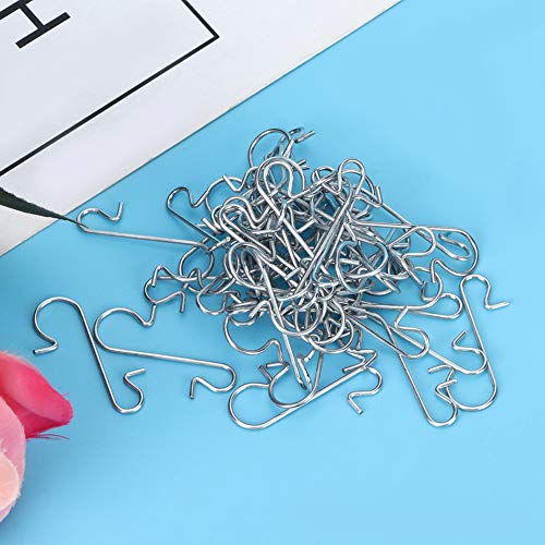 Hooks,Mini 1 Inch S Hooks, Metal Hangers Hanging Hooks Multi-Purpose Metal S-Shaped Hooks for DIY Crafts Decoration, Pack of 100(White) White - BeesActive Australia