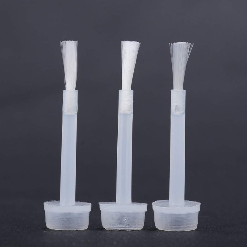 Lurrose 100pcs Nail Polish Replacement Brush Gel Liquid Brushes Dipping Powder Brush for Home Salon - BeesActive Australia