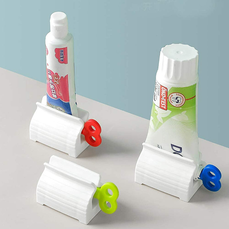 Cosswe 3 Pieces Toothpaste Squeezer ，Rolling Tube Toothpaste Squeezer Toothpaste Seat Holder Stand Rotate Toothpaste Dispenser - BeesActive Australia