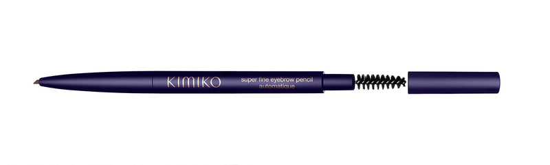 KIMIKO Super Fine Eyebrow Pencil Automatique - Coffee (Twist Up Pencil, Long Wear Formula, Comes with Covered Brush for Natural Looking Brows) - BeesActive Australia