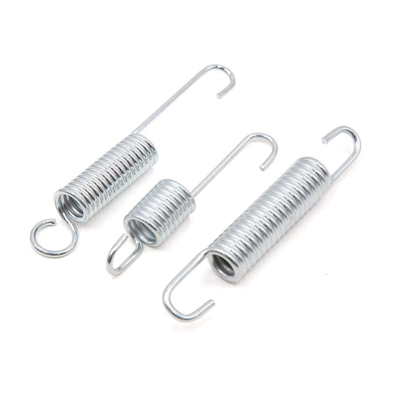 uxcell 6 Pcs Metal Motorcycle Kickstand Kick Side Stand Spring Silver Tone - BeesActive Australia