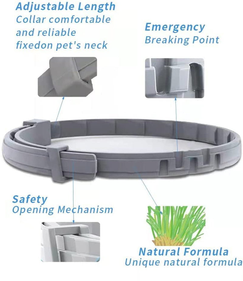 Advanllent Flea Collar for Cats, Flea and Tick Collars for Cats and Kittens, 8 Month Protection, Gray - BeesActive Australia