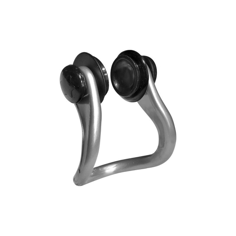 [AUSTRALIA] - KONA81 Accessories –AQUAPUS Nose Clip (L/S) with Storage Case, Chlorine-Proof, Comfortable, Lightweight for Adults Unisex Small Silver/Black 