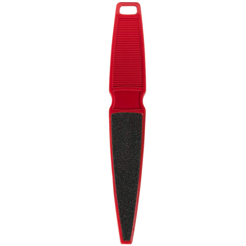 ForPro Red Pedicure Paddle Foot File - 80/120 Grit - Sanitizable and Disposable - Red Waterproof Pedicure File For Heels & Feet- 10” L - Pack of 12 100/120 Grit - BeesActive Australia