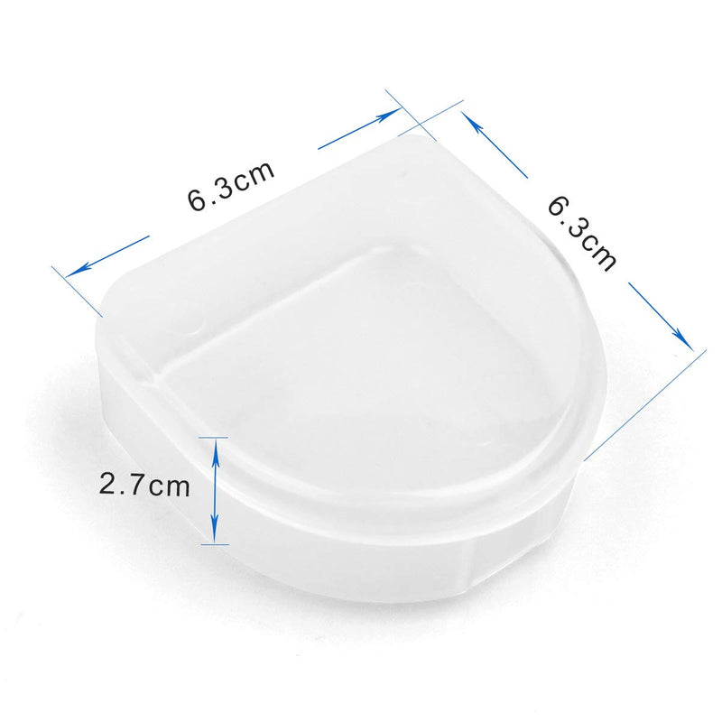 [AUSTRALIA] - Coolrunner 4 Pack Teeth Mouthguard Retainer Case Mouth Guard Container Mouthguard Storage Case 