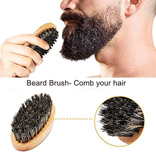 Ebeizi Beard Grooming Kit for Men, Beard Derma Roller for Men' Beard Growth, Includes Beard Oil, Beard Balm, Beard Brush, Beard Gift Kit for Men - BeesActive Australia