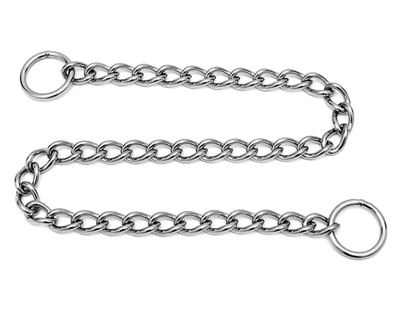 SGODA Chain Dog Training Choke Collar, 304 Stainless Steel 25", 4mm - BeesActive Australia
