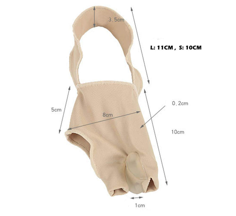 Bunion Straightener Protector Relief Sleeve w/Gel Bunion Stretchy Pads Cushioned Splint, Orthopedic Hallux Valgus Overlapping Corrector Bootie Guard Hammer Toe Pain Aid Surgery Treatment 2 Pc (S) S (Pack of 2) - BeesActive Australia