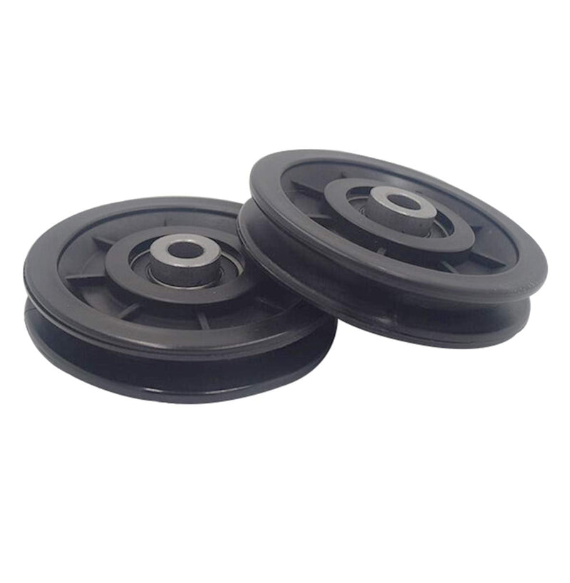 LFJ 90mm/3.5" Nylon Bearing Pulley Wheel Replace for Gym Equipment Part Cable Merchine 2 PCS - BeesActive Australia