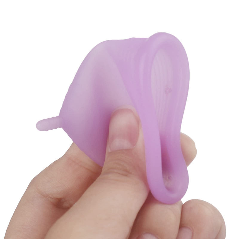 PATILWON Menstrual Cups 2 Pack Period Cup, with Micro-Wave Oven Box Holder Purple&pink Large - BeesActive Australia