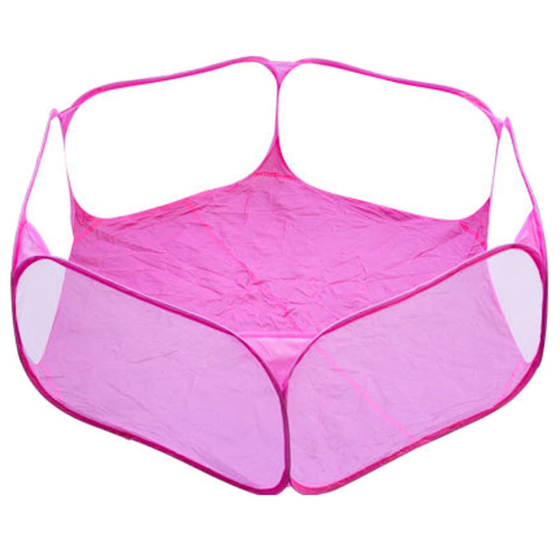 Guinea Pig Playpen - Portable Small Animals Rabbit Cage Pop Open Outdoor/Indoor Exercise Fence Yard Fence for Hamster Guinea Pig Rabbit Bunny Ferret Chinchilla Bearded Dragon Hedgehog(Pink) - BeesActive Australia