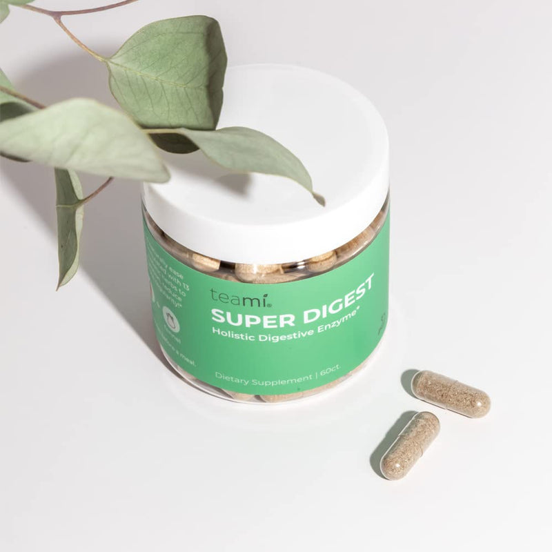 Teami Super Digest - Digestive Enzyme - Vegan-Friendly Digestive Health Formula - Supplement for Better Digestion Immune Support, and Nutrient Absorption - Gas, Constipation & Bloating Relief - BeesActive Australia