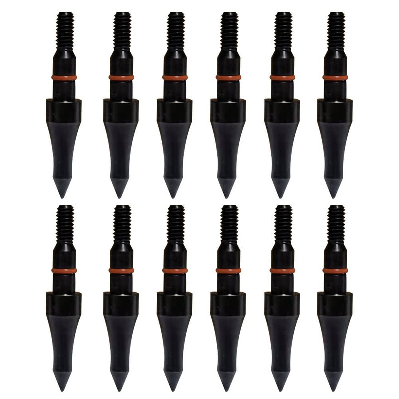 Field Points arrowheads 100/125/150/200/300 Grains Archery Field Points, Steel Screw in Archery Field Tips and Broadheads (1 Dozen 12 PCS) B-5/16"100Grain - BeesActive Australia