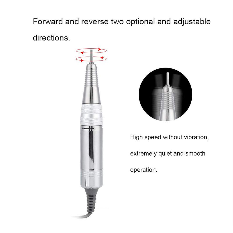 Nail Drill Pen, 35000RPM Electric Nail Drill Handpiece, Manicure Nail Drill Replacement Handle Handpiece for Electric Nail Polishing Machine - BeesActive Australia