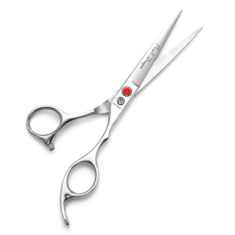 Purple Dragon 4“/5"/5.5"/6"/6.5"/7"/7.5"/8"/9"/10" Sharp Edge Salon Hair Cutting Shears - Pet/Dog Grooming Scissors with Bag - Perfect for Barber or Pet Groomer 6 inch - BeesActive Australia