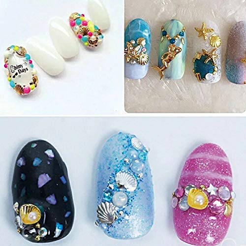 enForten 1 Box Seashell Starfish Mermaid 3D Decorations Ocean Nail Deco - BeesActive Australia